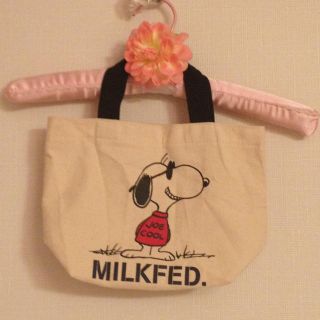 ミルクフェド(MILKFED.)のミルクフェド×スヌーピー(トートバッグ)