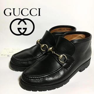グッチ(Gucci)のGUCCI ローファーブーツ 黒(ブーツ)
