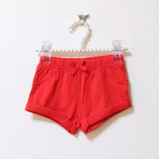 オールドネイビー(Old Navy)のOLDNAVY♡新品♡８０♡やわらか生地ショートパンツ・レッド(パンツ)