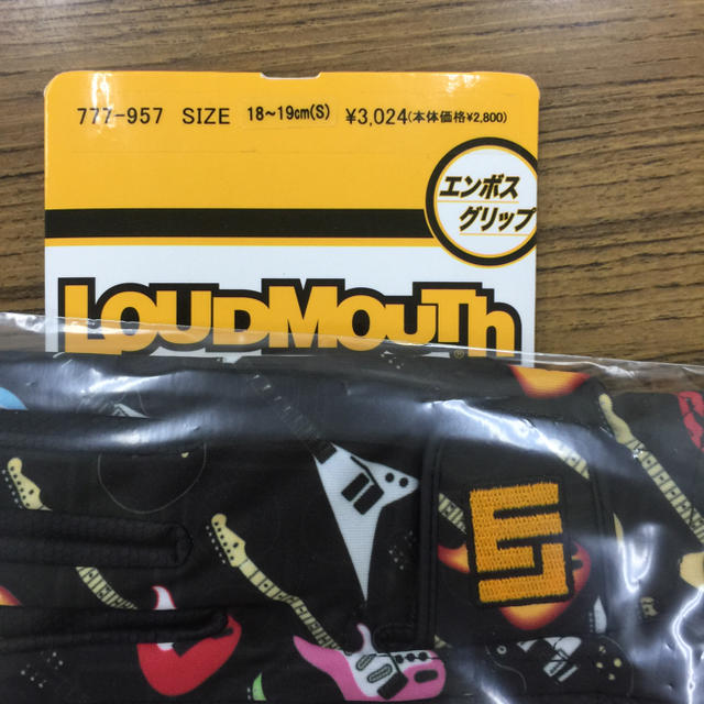 loudmouth   18から19センチ ゴルフグローブ sサイズ  golf 1