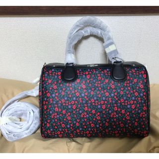 コーチ(COACH)のコーチ 本物 coach フローラル 花柄 ショルダー バッグ ボストン(ショルダーバッグ)