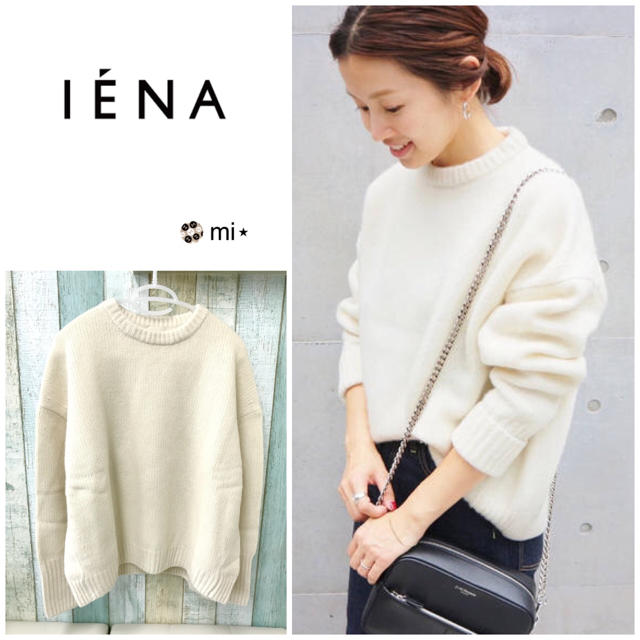 美品❣️ IENA AQUAクルーネックプルオーバー ホワイト