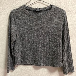 フォーエバートゥエンティーワン(FOREVER 21)のforever21♡ショート丈リブニットtops(カットソー(長袖/七分))