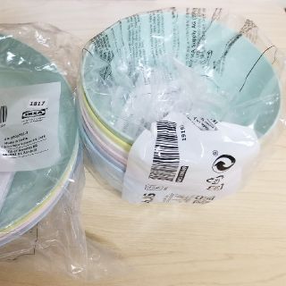 イケア(IKEA)の♪MIUmiu様専用♪プレート&ボウル12個クリップジープロックペーパー(食器)