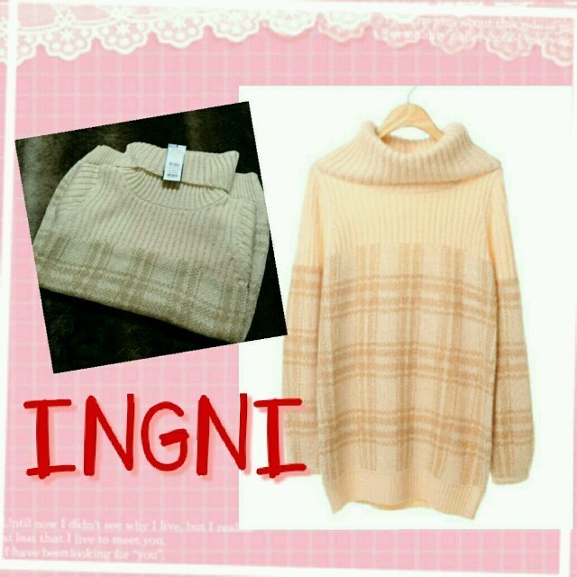 INGNI(イング)の今季INGNI ♡ チュニックワンピース レディースのワンピース(ミニワンピース)の商品写真