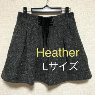 ヘザー(heather)の【りぃ様専用】ヘザー ハイウエスト スカート 冬素材(ミニスカート)