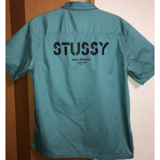 ステューシー(STUSSY)の送料込 L STUSSY work shirt green(シャツ)