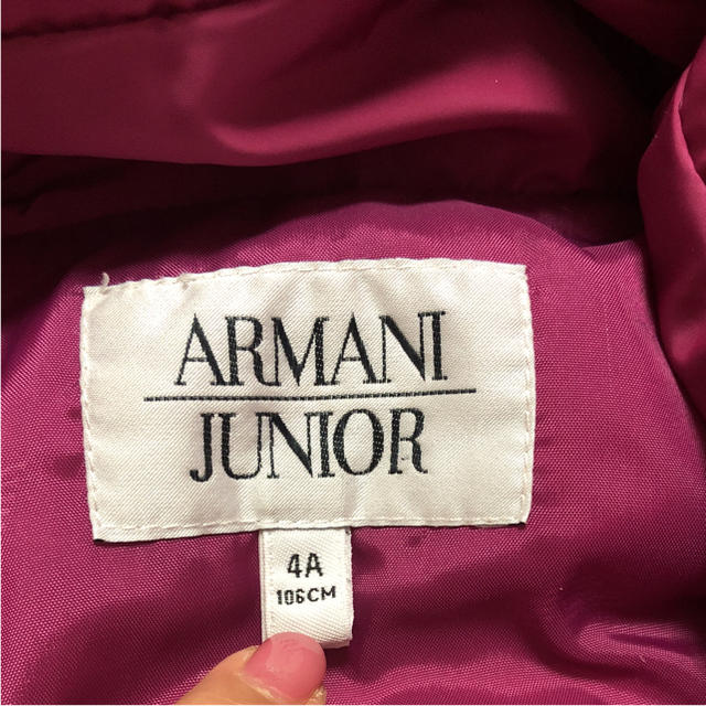 ARMANI JUNIOR(アルマーニ ジュニア)のアルマーニ❤️ 4A106センチ 綺麗です！ キッズ/ベビー/マタニティのキッズ服女の子用(90cm~)(コート)の商品写真