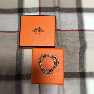 エルメス(Hermes)のHERMESスカーフリングシルバー箱付き(その他)