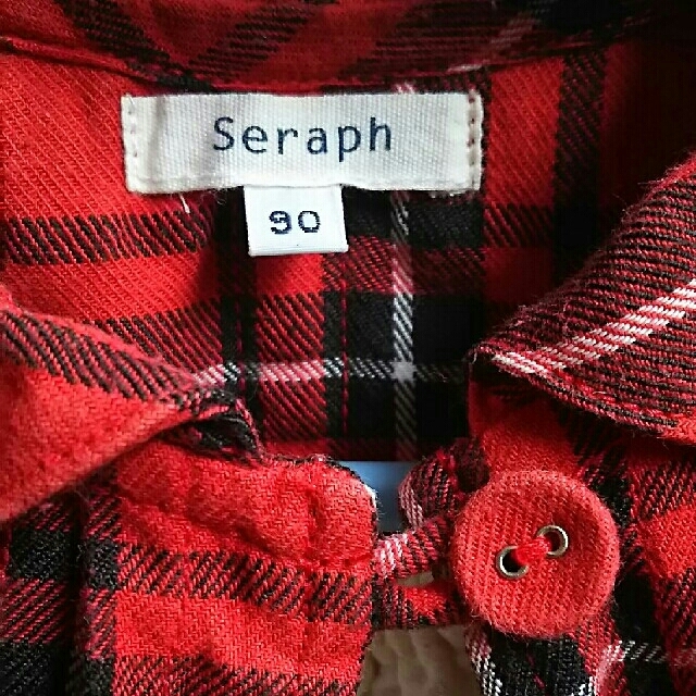 Seraph(セラフ)のセラフ90*トップス 先染めチュニック *チェック キッズ/ベビー/マタニティのキッズ服女の子用(90cm~)(ブラウス)の商品写真