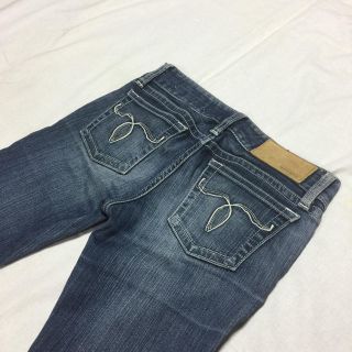 マウジー(moussy)のMOUSSY マウジー パウダーデニム 白ステッチ サイズ25約69cm(デニム/ジーンズ)