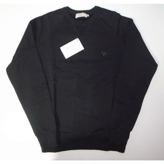 メゾンキツネ(MAISON KITSUNE')のmaison kitsune キツネ■trico スウェット black XS(スウェット)