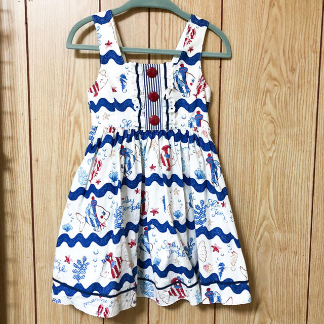 Shirley Temple - 【美品】シャーリーテンプル お魚ワンピース110