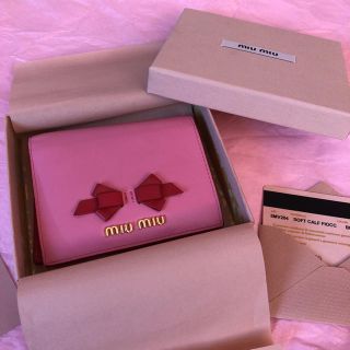 ミュウミュウ(miumiu)のmiu miu リボンお財布(財布)