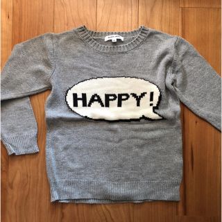 グローバルワーク(GLOBAL WORK)のGLOBAL WORKグローバルワーク★HAPPYロゴニット★M(ニット)