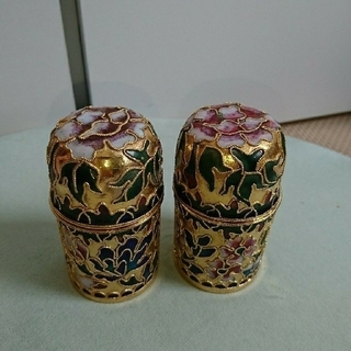 小物入れ 七宝 アンティーク 骨董 美術(金属工芸)