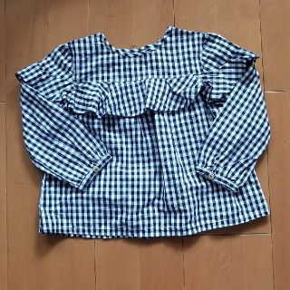 ザラキッズ(ZARA KIDS)の美品★数回着用　ZARA KIDSギンガムシャツ98(ブラウス)