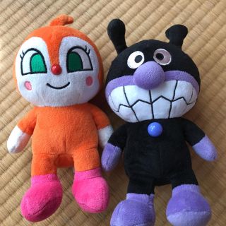 ドキンちゃんとバイキンマンのぬいぐるみ(キャラクターグッズ)