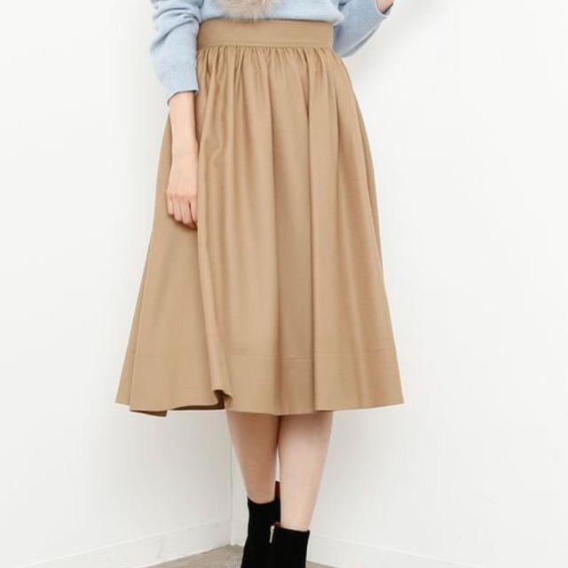 ROPE’(ロペ)のロペマドモアゼル ソフトジョーゼットギャザースカート レディースのスカート(ひざ丈スカート)の商品写真