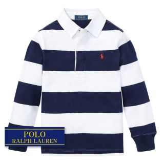 ラルフローレン(Ralph Lauren)の☆新品☆115 ラルフローレン ラグビーシャツ ネイビーマルチ 4062(Tシャツ/カットソー)