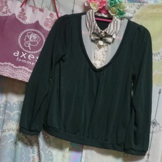 アクシーズファム(axes femme)の売り切れました♡ダップーちゃん様専用新ページに移行☆カーディガンと３点おまとめ中(カットソー(長袖/七分))