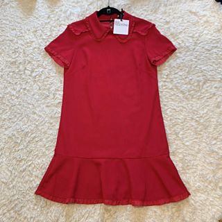 レッドヴァレンティノ(RED VALENTINO)のayuka様専用 レッドヴァレンティノ フリルワンピース レッド(ミニワンピース)