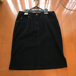 タルボット(TALBOTS)のﾀﾙﾎﾞｯﾄ ストレッチスカート 黒  10 大きいサイズ(ひざ丈スカート)