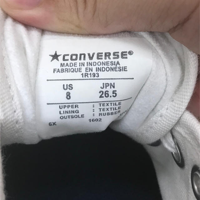 CONVERSE(コンバース)のコンバース ジャックパーセル スニーカー 白 26.5cm メンズの靴/シューズ(スニーカー)の商品写真