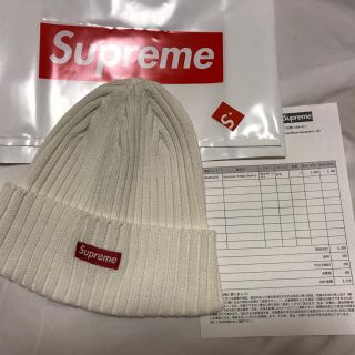 シュプリーム(Supreme)のsupreme ビーニー 白 オリーブ(ニット帽/ビーニー)