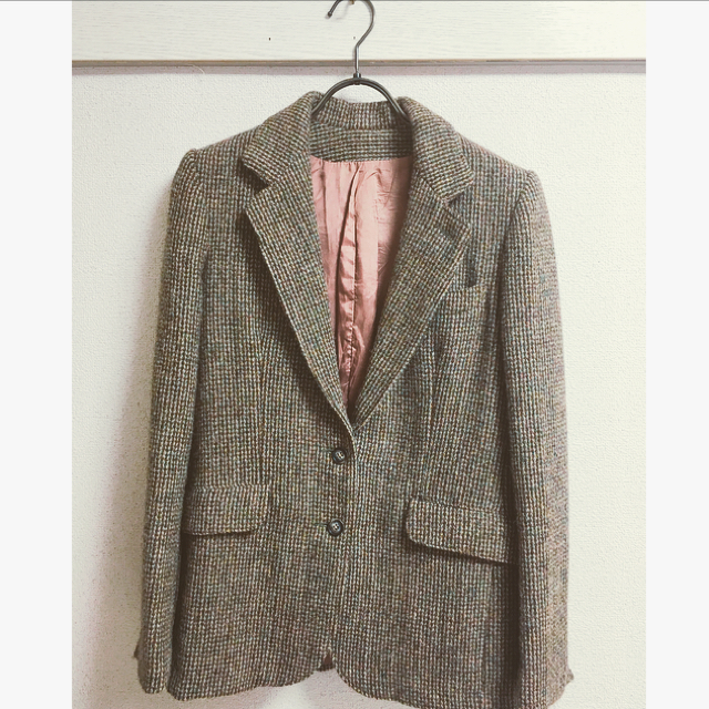 Harris Tweed - Harris Tweed 古着 ウールジャケットの通販 by さくら※プロフ必読｜ハリスツイードならラクマ