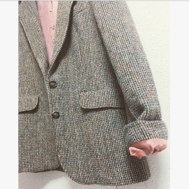 Harris Tweed(ハリスツイード)のHarris Tweed 古着 ウールジャケット レディースのジャケット/アウター(テーラードジャケット)の商品写真