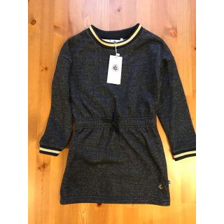 プチバトー(PETIT BATEAU)のたねたまちゃん様専用♡5ans プチバトー ラメスウェットワンピース(ワンピース)