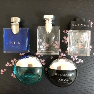 ブルガリ(BVLGARI)の【グッサン様専用】ブルガリ ミニ香水 まとめ売り(香水(男性用))