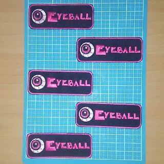 EYEBALL  目玉  アイロンワッペン  5枚(その他)