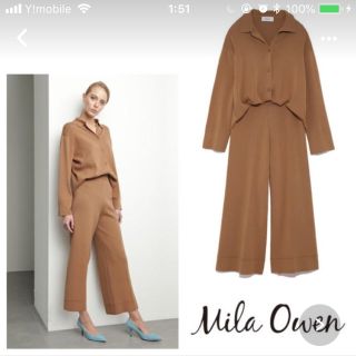 ミラオーウェン(Mila Owen)のお値下げ 新品！試着のみミラオーウェン   ニットセットアップ 定価12960円(セット/コーデ)