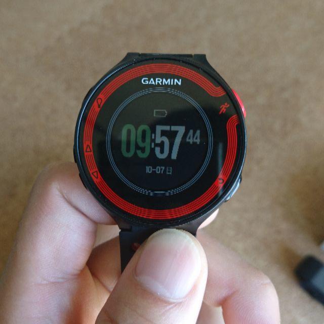 GARMIN(ガーミン)のForeAthlete220J ガーミン ブラック・レッド スポーツ/アウトドアのランニング(その他)の商品写真