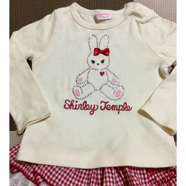 Shirley Temple(シャーリーテンプル)のシャーリーテンプル♪うさぎさん カットソー キッズ/ベビー/マタニティのキッズ服女の子用(90cm~)(Tシャツ/カットソー)の商品写真