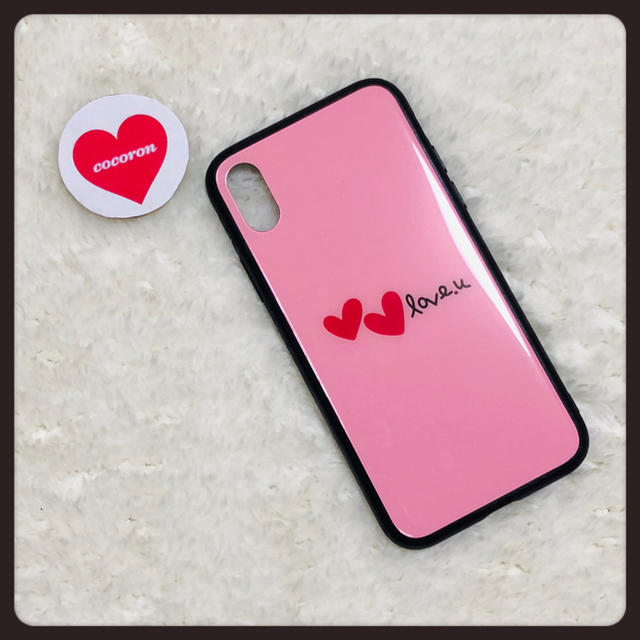 手書き風 ハート Iphoneケース Love ピンク シンプル 韓国 ガラスの通販 By Iphoneケース Cocoron ラクマ