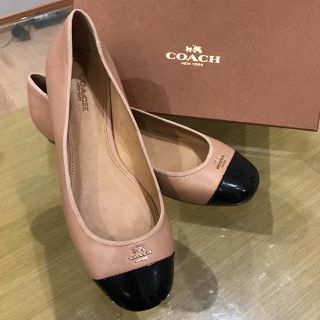 コーチ(COACH)のコーチ パンプス フラットシューズ 7/B 美品(ハイヒール/パンプス)