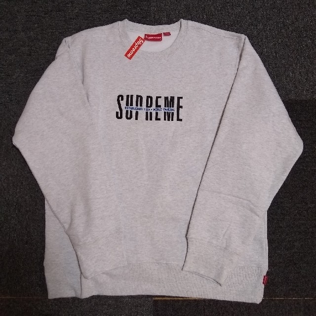 ☆新品☆ SUPREME トレーナー ASH GREY グレー