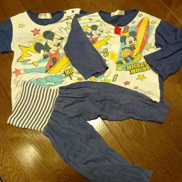 Disney(ディズニー)のパジャマ 3点セット キッズ/ベビー/マタニティのキッズ服男の子用(90cm~)(パジャマ)の商品写真