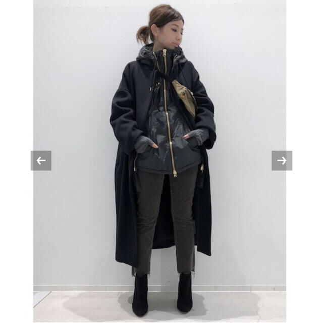 今期アパルトモンREMI RELIEF Nylon Zip Up ジャケット黒