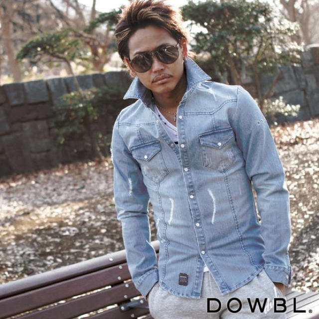 DOWBL ダブル　デニムシャツ　ジャケット　42