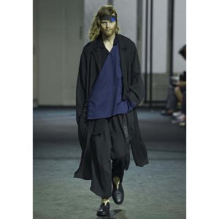 ヨウジヤマモト(Yohji Yamamoto)のヨウジヤマモト 17ss レーヨンギャバ ドローコードパンツ(スラックス)