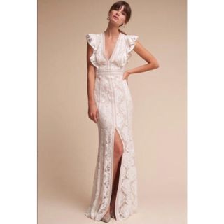 タダシショウジ(TADASHI SHOJI)のBHLDN / SHOJI TADASHI ホワイトドレス(ウェディングドレス)