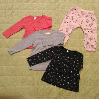 アカチャンホンポ(アカチャンホンポ)の【アカチャンホンポ等】子供服トップス・パンツ 4点セット 80サイズ(Ｔシャツ)