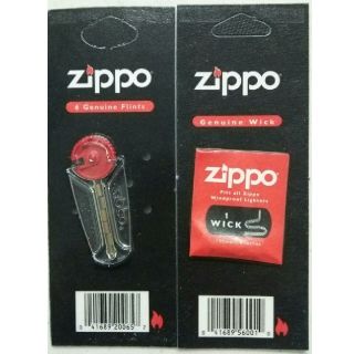 ジッポー(ZIPPO)のZippo ジッポ ウィック替え芯（１本入）& 着火石フリント（６石入）セット(タバコグッズ)