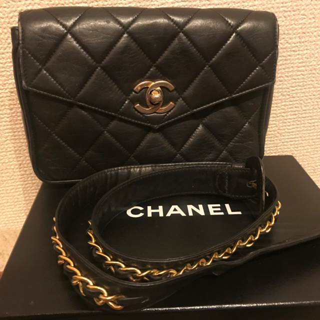 販売の値下げ CHANEL シャネルマトラッセ ウエストポーチ ヴィンテージ ターンロック 