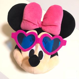 ディズニー(Disney)のミニーちゃん帽子 サングラス【美品】(キャラクターグッズ)