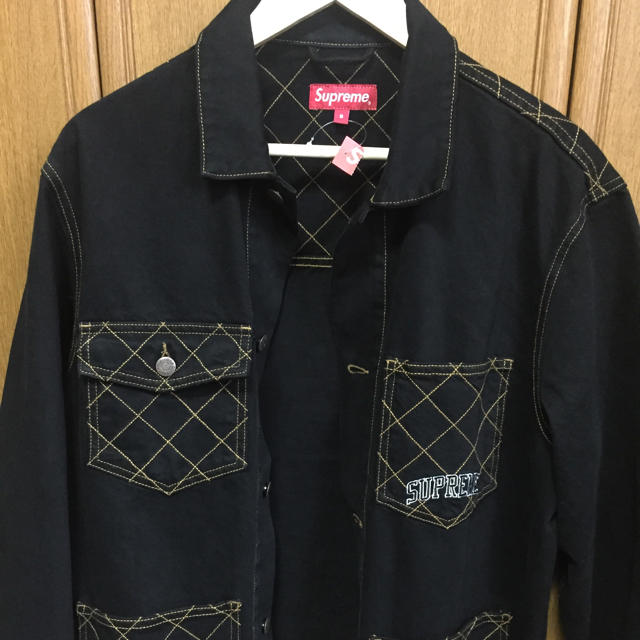 Supreme - Supreme Diamond Stitch Denim Chore coatの通販 by ( ^ω ...